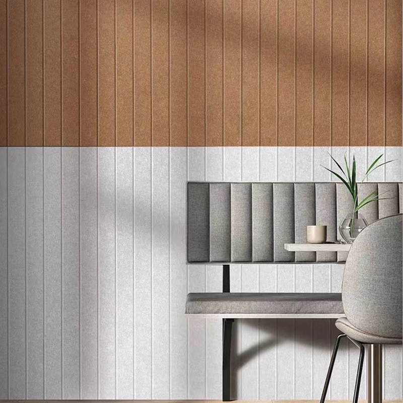 Recyceltes ECO-Material, 100 % Haustierfilz, Polyesterfaser, Akustikplatte, dämpfende, schwer entflammbare Wand-Akustikplatte, Herstellung von Platten