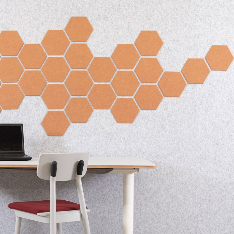 Anpassbare schallabsorbierende Platte aus gerillter Polyesterfaser Anpassbare schallabsorbierende Platte aus gerillter Polyesterfaser