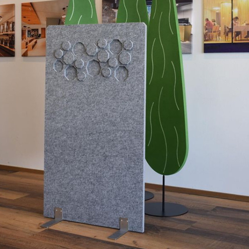 Umweltfreundliche Akustikplatten für Bürotrennwände, Raumteiler, mit Stoff umwickelte kommerzielle Innenarchitektur