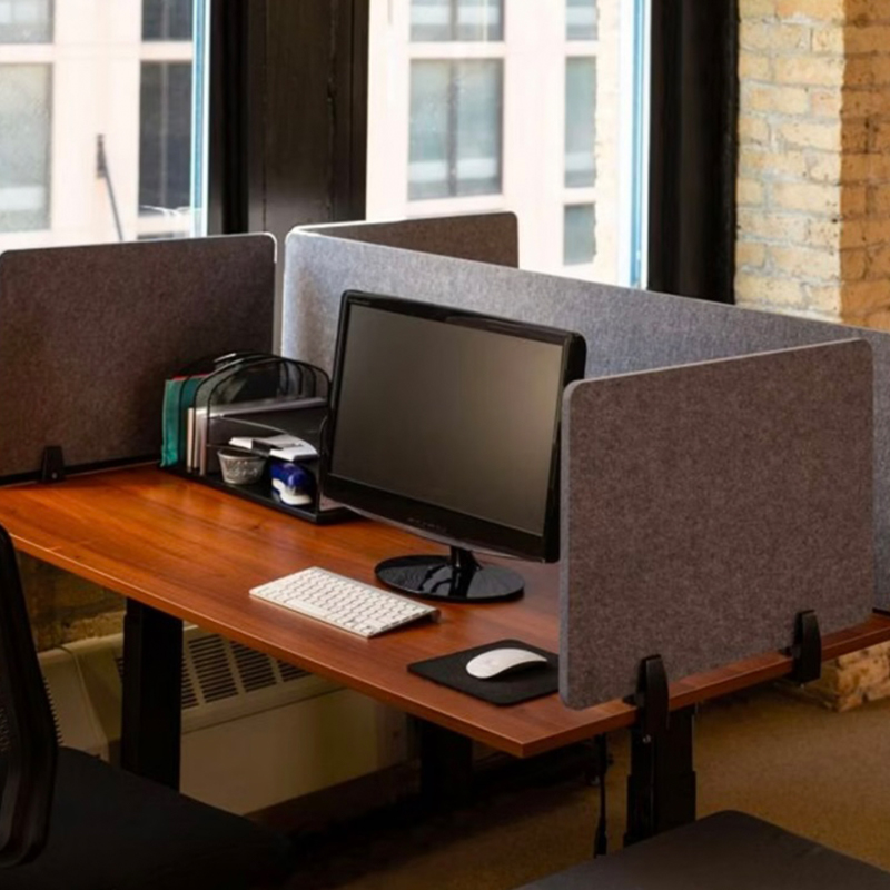 Spesonic umweltfreundliche Polyesterfaser-PET-Schreibtischteiler, schallabsorbierende Akustik-Schreibtischtrennwand aus Polyester