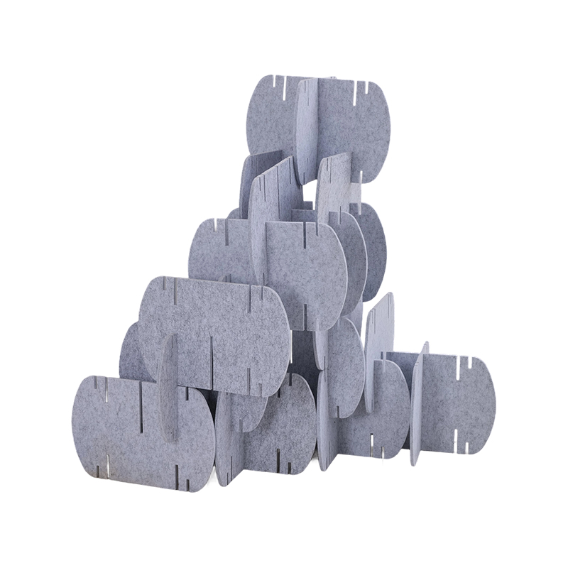 Umweltfreundliche Akustikplatten für Bürotrennwände, Raumteiler, mit Stoff umwickelte kommerzielle Innenarchitektur