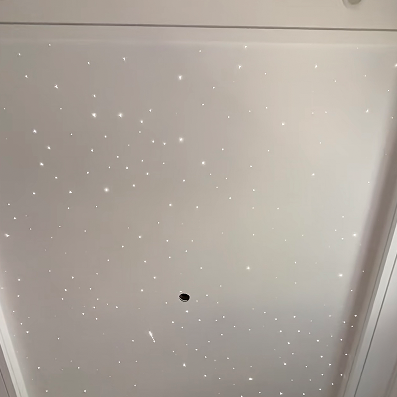 Modernes 3D-Modelldesign für Hotels. Bunte faseroptische Akustik-Stretchdecken-Fernbedienungs-Ambient-Star-Lichtpaneele Modernes 3D-Modelldesign für Hotels. Bunte faseroptische Akustik-Stretchdecken-Fernbedienungs-Ambient-Star-Lichtpaneele