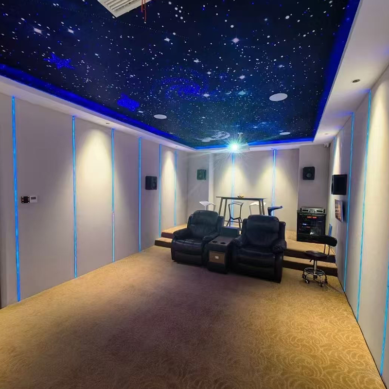 Moderne ästhetische Glasfaserdecke für Schlafzimmer, Heimkino, Sternenhimmel, Projektor, Licht, 3D-Modell-Design, Akustikpaneele Moderne ästhetische Glasfaserdecke für Schlafzimmer, Heimkino, Sternenhimmel, Projektor, Licht, 3D-Modell-Design, Akustikpaneele