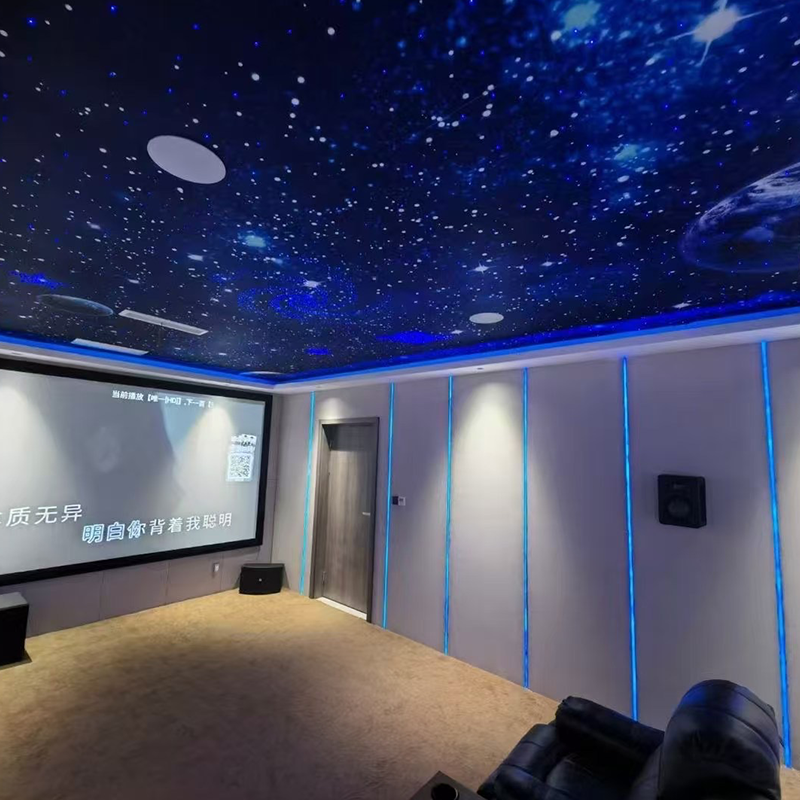 Moderne ästhetische Glasfaserdecke für Schlafzimmer, Heimkino, Sternenhimmel, Projektor, Licht, 3D-Modell-Design, Akustikpaneele Moderne ästhetische Glasfaserdecke für Schlafzimmer, Heimkino, Sternenhimmel, Projektor, Licht, 3D-Modell-Design, Akustikpaneele