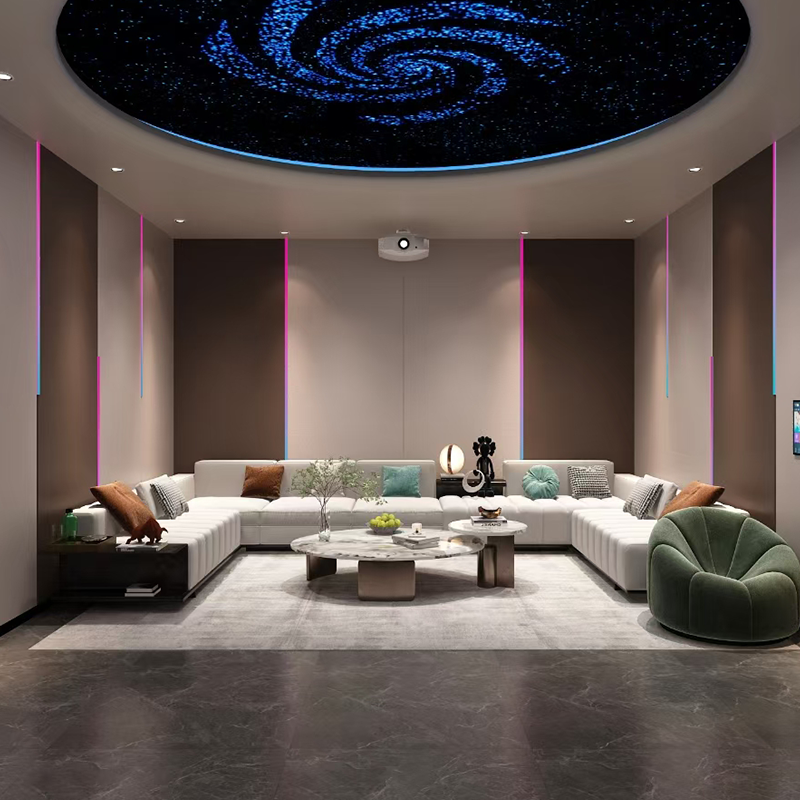 Anpassbares Heimkino – modern, schallabsorbierend, direkt ab Werk für Wohn-/Schlafzimmer