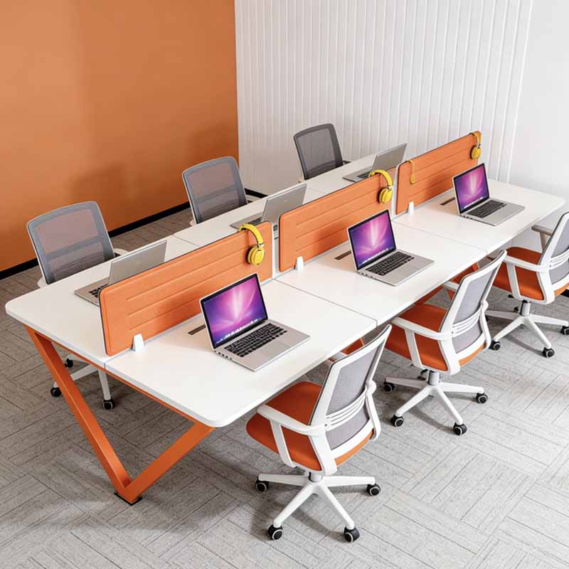 Schallabsorbierende geformte Schreibtischtrennwand